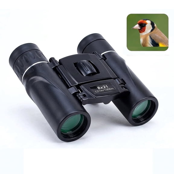 YUNZI 8x21 Small Compact Lightweight Binoculars Waterproof Folding Binoculars for Bird Watching