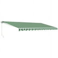 thumbnail image 3 of ALEKO 10' x 8' Motorized Retractable Patio Awning, Green and White Striped Color, 3 of 8