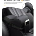 thumbnail image 5 of Center Console Cover,Car Accessories Car Center Console Cover,Soft Memory Foam Car Armrest Cushion,Car Arm Rest Cushion with Storage Bag,Leather Car Arm Rest Cushion,Fit Most Car (Black), 5 of 5