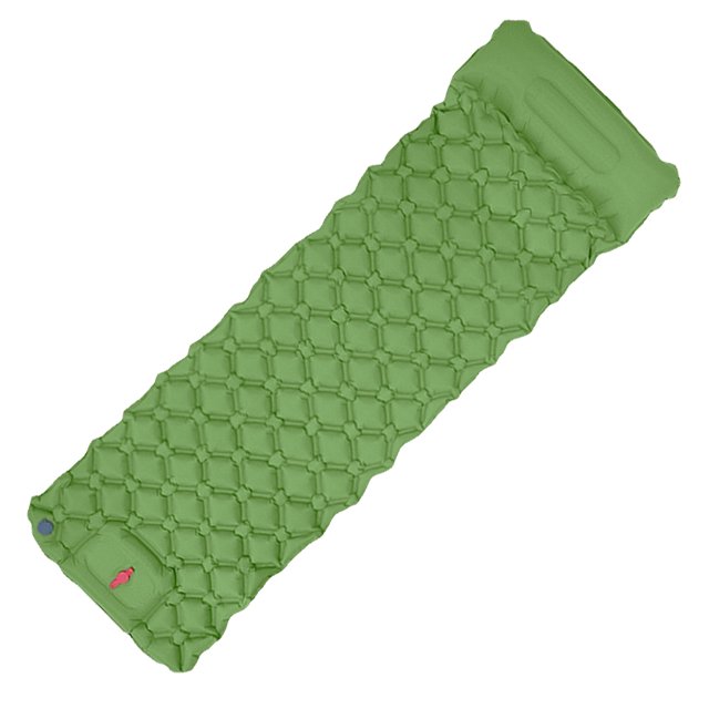 Cama Plegable Ultraligera Colchoneta para Dormir Colchón Bomba Prensa Pie Integrada