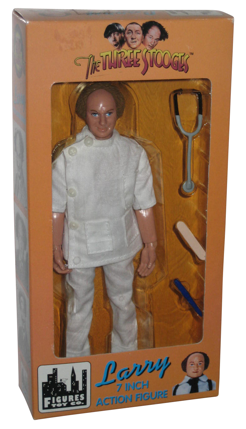 Three Stooges Figures Toy Co. (1999) Larry Doctor Outfit 7Inch Action