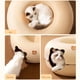 thumbnail image 4 of Cesta para casa de gato, nido de cueva de conejo de fieltro Natural creativo, cama de gato divertida, nido de casa Hugtrwg Para estrenar, 4 of 9