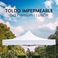 thumbnail image 2 of Toldo Plegable Reforzado 3x3m NINON LUNOR Lona Oxford 600D Impermeable y Protección UV, 2 of 9