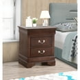 thumbnail image 5 of Louis Philippe 2-Drawer Cappuccino Nightstand (24"H x 21"W x 16"D), 5 of 5