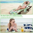 thumbnail image 4 of 2Pcs Lounge Chair Towel Cover Absorbent Microfiber Beach Chair Covers with Side Pockets Flamingo Patterns for Pool Sunbathing Garden, 4 of 10