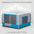 thumbnail image 2 of E-Z Up® Camping Cube™ Outdoor Canopy 6.4, Converts 10' Straight Leg Canopy into Camping Tent, Splash, 2 of 8