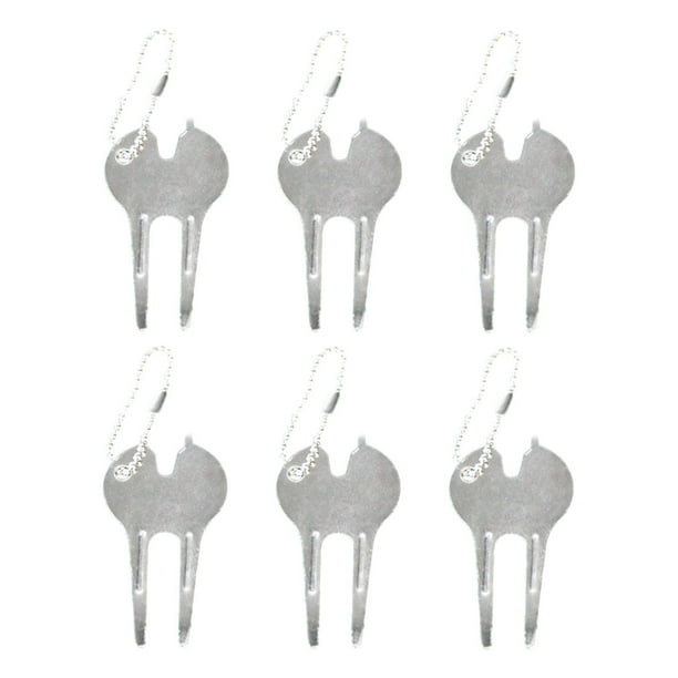 Herramientas Divot de Golf Sunnimix 6x Puntas de Reparación de Césped 7cmx4cmx1cm