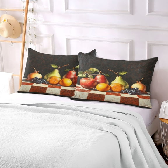 Pillow Case Plush Pillow Fruit Painting Case standard size/King size/Queen size Bed Pillow Pillowcases