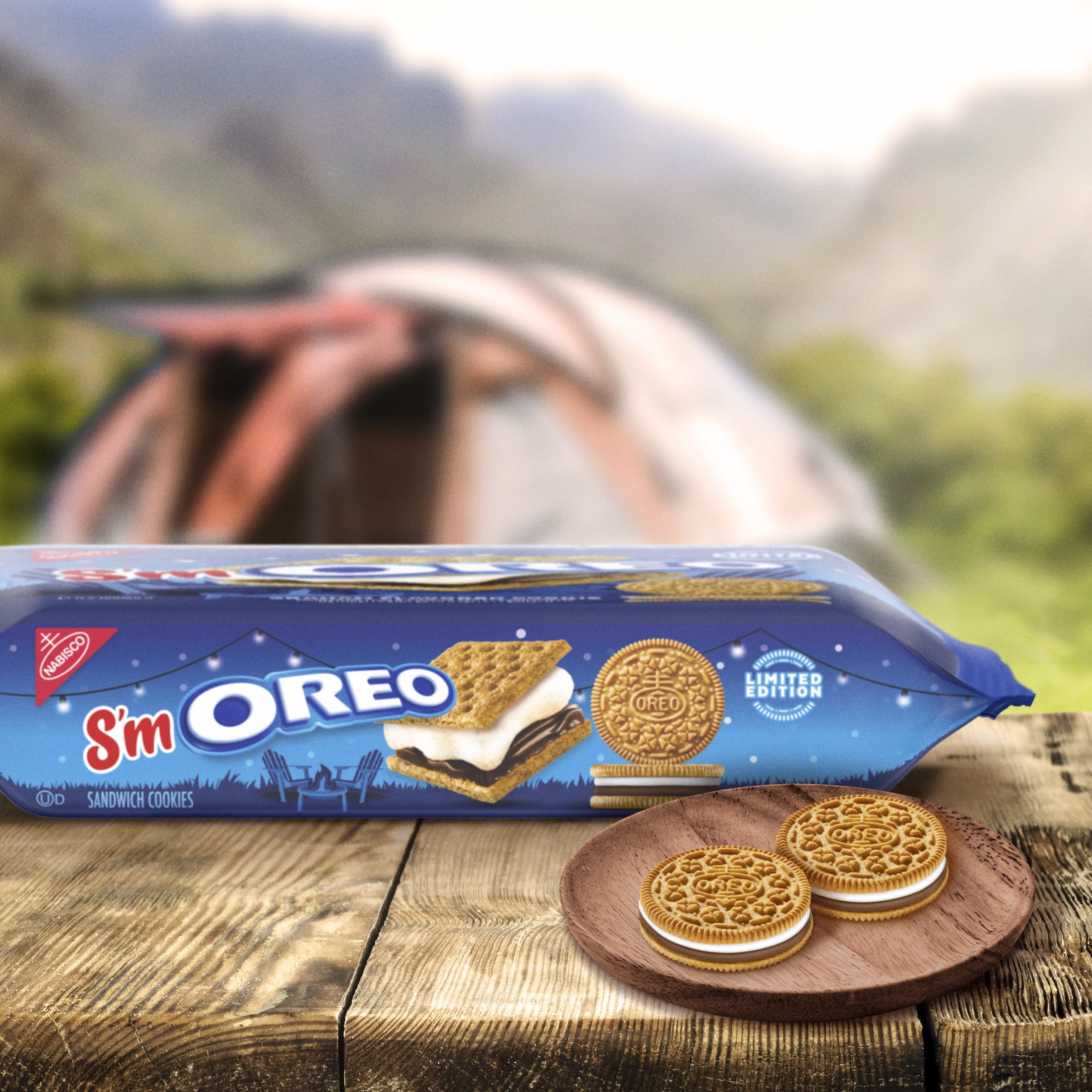 OREO S'mOREO Sandwich Cookies, Limited Edition, 10.68 oz