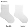 thumbnail image 3 of Kids Crew Socks Seamless Boys Girls Rainbow Stripes Socks Cotton Athletic Socks Unisex Cute Fun Boot Socks 5 Pairs, 3 of 5