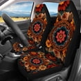 thumbnail image 3 of Pzuqiu Car Seat Covers Full Set Interior Interior Decor Front and Rear Seat Cover Set Polyester Protect Interior Accessories, Fit for Cars Trucks Most Sedans, 3 of 10