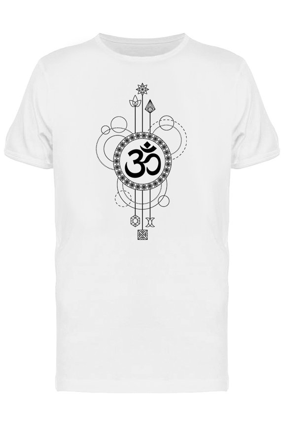 Art Mantra Om Symbol T-Shirt Men -Image by Shutterstock, Male x-Large