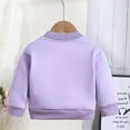 thumbnail image 4 of Efsteb Fall Jacket for Girls Button Long Sleeve Coats Toddler Spring Coat Cute Toddler Comfy Jacket Outerwear (Purple,6 Months), 4 of 8