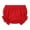 Red, variant on WOYY Girls Ruffle Lightweight Shorts Solid Color Cotton Pull-On Shorts for Baby, Sizes 18-24M