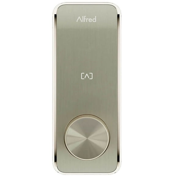 Cerradura RFID inteligente Alfred DB2S con llave en níquel satinado