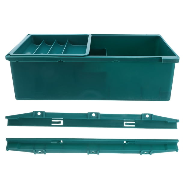 GOOHOCHY Organizador de cajones para debajo de la mesa: Caja de plástico con cajones de tres capas - Organizador de escritorio para herramientas y accesorios de costura - Suministros para máquinas de