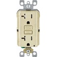 thumbnail image 2 of Leviton GFCI Receptacle in Ivory — UL Listed for US Residential Electrical Code Compliance, Drop-in NEC-Standard Wiring, 2 of 2