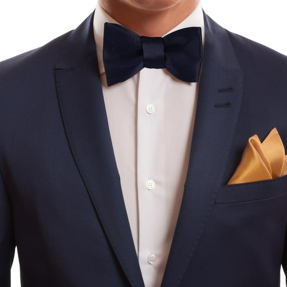 Minkissy Men's Self-Tie Bow Tie Set, Dark Polyester, Formal Accessory for Business Meetings and Elegant Dinners