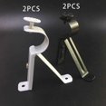 thumbnail image 3 of 2Pcs Curtain Rod Brackets Curtain Hanger Drapery Holders Hardware Universal Support Rack for 1inch to 11inch Drapes Rod, 3 of 5