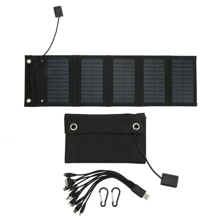 

25W Solar Panel Folding Pack IP65 Waterproof Anti Oxidation with USB Cable for Surveillance Cameras Laptops