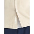 thumbnail image 4 of Free Assembly Men's Linen Blend Camp Shirt with Short Sleeves, Sizes XS-3XL, 4 of 4