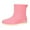 Pink, variant on XIMIN Women's Slip Rain Shoes Short Chelsea Boots Ankle Rubber Rain Boots Korean Version Solid Color Fashion Short Tube Water Shoes for Garden Waterproof