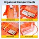 thumbnail image 5 of Mochila Vorspack de PVC transparente, resistente, naranja, 5 of 6