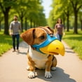 thumbnail image 5 of Anti Bite Parrot Mouth Shape Dog Mouth Covers Anti-Called Muzzle Masks with Adjustable Strap Pet Mouth Set Bite-Proof for Stop Barking Chewing TPR Material (Yellow,3n), 5 of 6