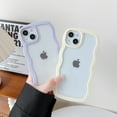 thumbnail image 2 of Cute Curly Wave Frame Shape Shockproof Soft Compatible with iPhone Case (Black,iPhone 15 Pro Max), 2 of 6