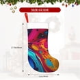 thumbnail image 4 of Yiaed Colorful Abstract Swirls Print Christmas Stockings, Christmas Stockings Hanging Ornaments, Christmas Stockings for Family Christmas Holiday Decorations, 4 of 7