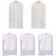 thumbnail image 1 of Paquete de 2 fundas para bolsas de ropa con cremallera y 3 fundas transparentes para bolsas de ropa, 60 x 100 cm, funda para bolsa antipolvo para blazers, camisas, vestidos de noche, chaquetas., 1 of 5