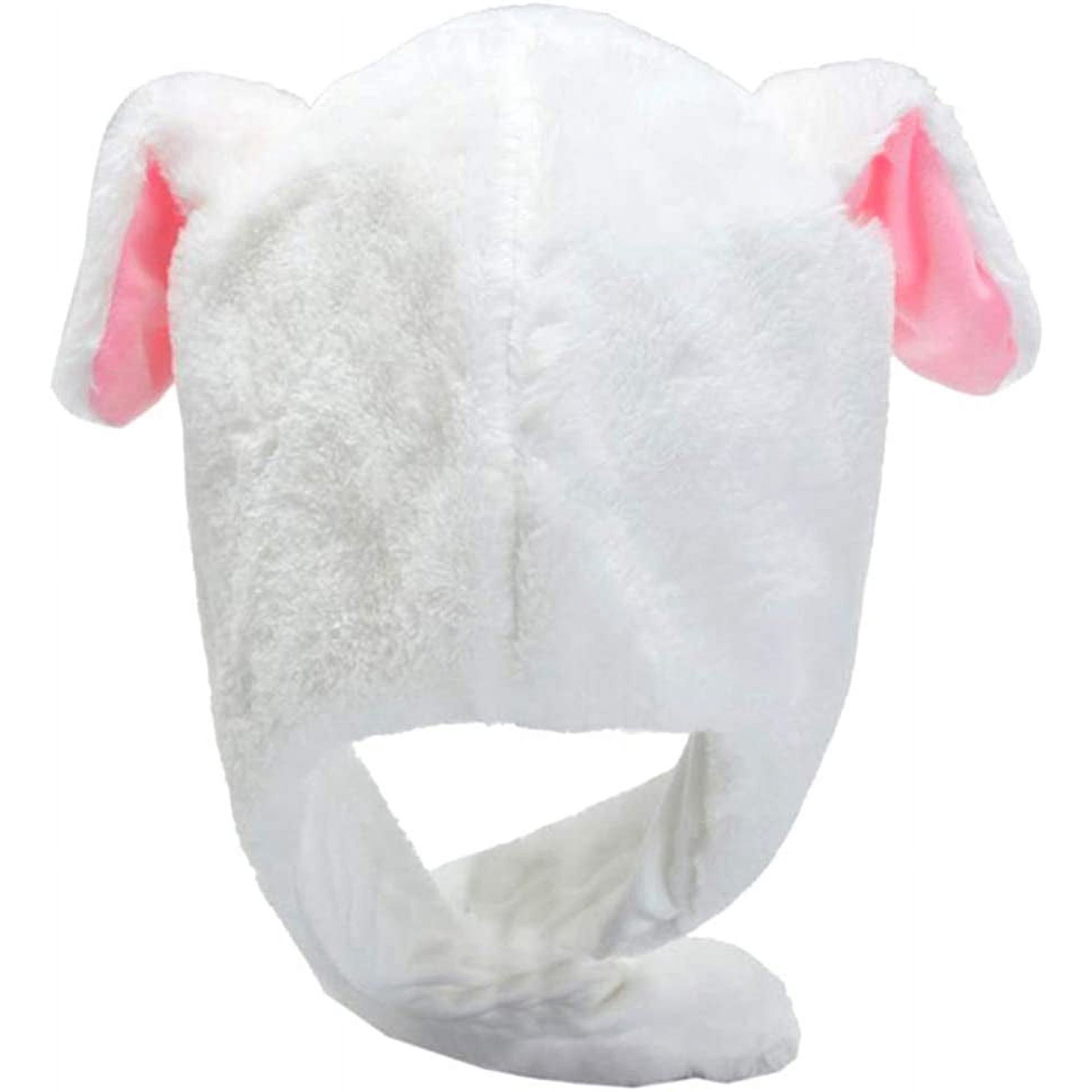 Clenp Chapeau De Lapin, Jolies Filles en Peluche Lapin Oreilles De Lapin Chapeau Oreillette Casquette Chauffe-tête Fournitures Photo Pink One Size