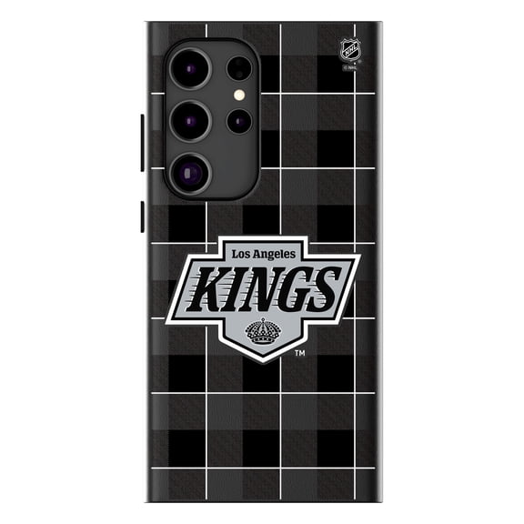 Keyscaper Los Angeles Kings Plaid Galaxy Magnetic Bump Case