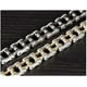 thumbnail image 3 of Men's Stainless Steel Bracelet 12mm Width Bike Motorcycle Chain Link Bracelets Silver/Black/Gold Tone, 3 of 3