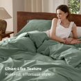 thumbnail image 4 of Funda de edredón Bedsure Queen, 229 x 229 cm, 100% algodón lavado, 4 of 9