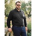 thumbnail image 4 of DARING DIVA Men's Big Tall Dress Shirts Long Sleeve Button Down Office Shirt 3XL Black, 4 of 7
