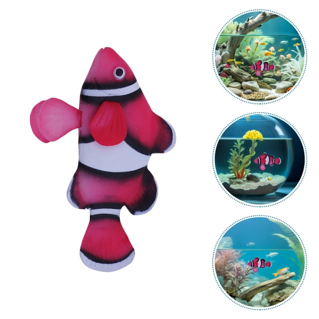 WHAMVOX 2Ud De Peces Artificiales De Silicona Para Acuario En Tonos