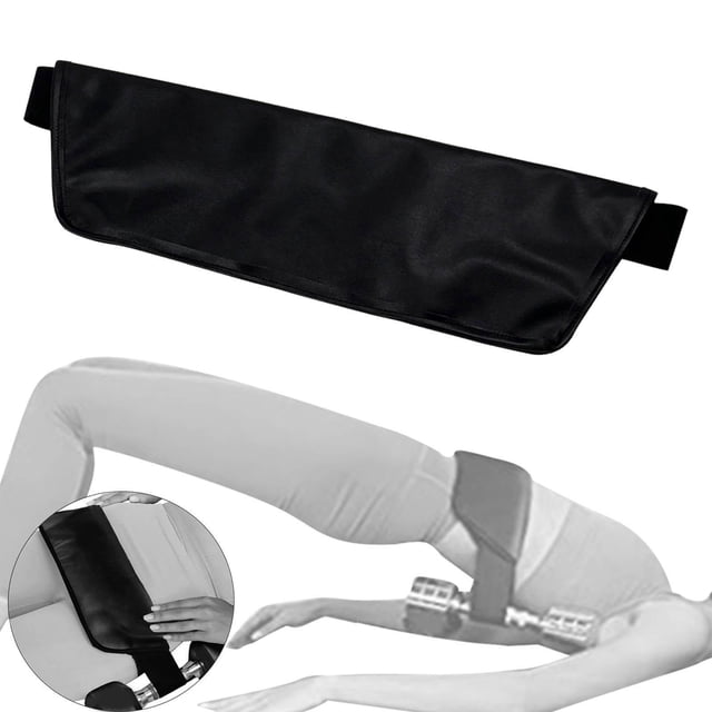 Cinturón de empuje de cadera portátil para mancuernas, bandas de resistencia, bandas de botín, cinturón de botín para empuje de cadera, banda de , negro Baoblaze Cinturón de empuje de cadera
