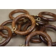 thumbnail image 6 of 50 Pcs Premium Wooden Window Curtain Drapery Rings, Hooks, Clips for 1.5" to 2.2 Inch Curtain Rod Pole (Inner Día 2.5 Inch, Outer Día 3.5 Inch), 6 of 10