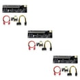 thumbnail image 3 of VONKY PCI-E 1x to 6x USB3.0 Extender Card Board Portable Desktop PC Adapter Black Slot Red Cable 3Set, 3 of 6
