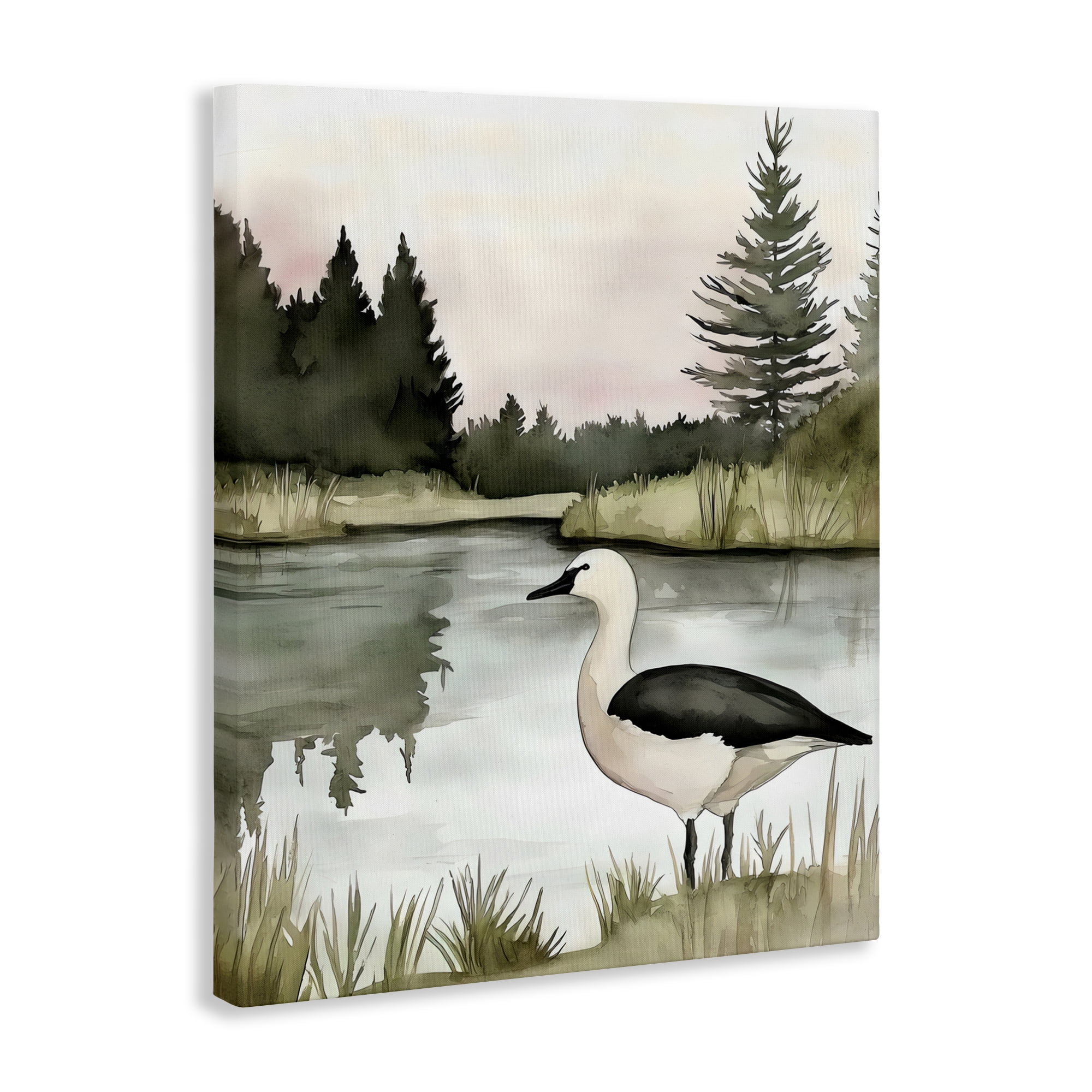 Stupell Industries Springtime Serenity Duck Canvas Wall Art, design by Riley B