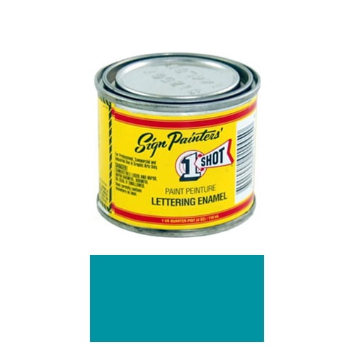 1/4 Pint 1 Shot KANSAS CITY TEAL Paint Lettering Enamel Pinstriping, Graphic Art