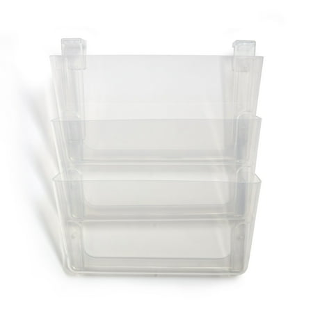 UPC: 0718103324700 | TRU RED Unbreakable 3-Pocket Plastic Letter Wall File Clr TR55345