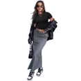 thumbnail image 5 of Womens Slim Fitted Crop Tops - Basic Crew Neck Short Sleeve Casual Tees for Going Out, 5 of 5
