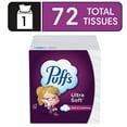 thumbnail image 3 of (18 pack) Puffs Ultra Soft Non-Lotion Facial Tissue, 1 Mega Cube Box, 72 Facial Tissues per Box, 3 of 13