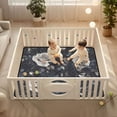 thumbnail image 2 of WOBOGO White Rose Baby Playmats Extra Large Waterproof Rollable Activity Pads for Toddlers 50×50inch, 2 of 7