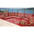thumbnail image 4 of U Shaped Modular Sofa, Arabic Floor Seating, Turkish Sofa, Diwan Sofa Set, Floor Pillows for Adults, Arabic Majlis, Sleeper Couch, 4 of 4
