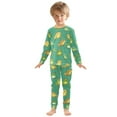 thumbnail image 3 of joogoo Cartoon Frog 2 Piece Long Sleeve Tee and Pants Cotton Pajama Set 6Y, 3 of 7