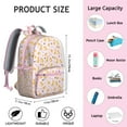 thumbnail image 6 of Adorable Dog-Themed Print Student Backpack – Cute Puppy Paw Pattern with Bone and Tail Cartoon Design, Artistic Watercolor Style for School, 6 of 6