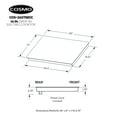 thumbnail image 4 of Cosmo 36 in. Electric Ceramic Glass Cooktop with 5 Burners, Triple Zone Element, Sync Burners, Hot Surface Indicator Light and Touch Controls, 4 of 13